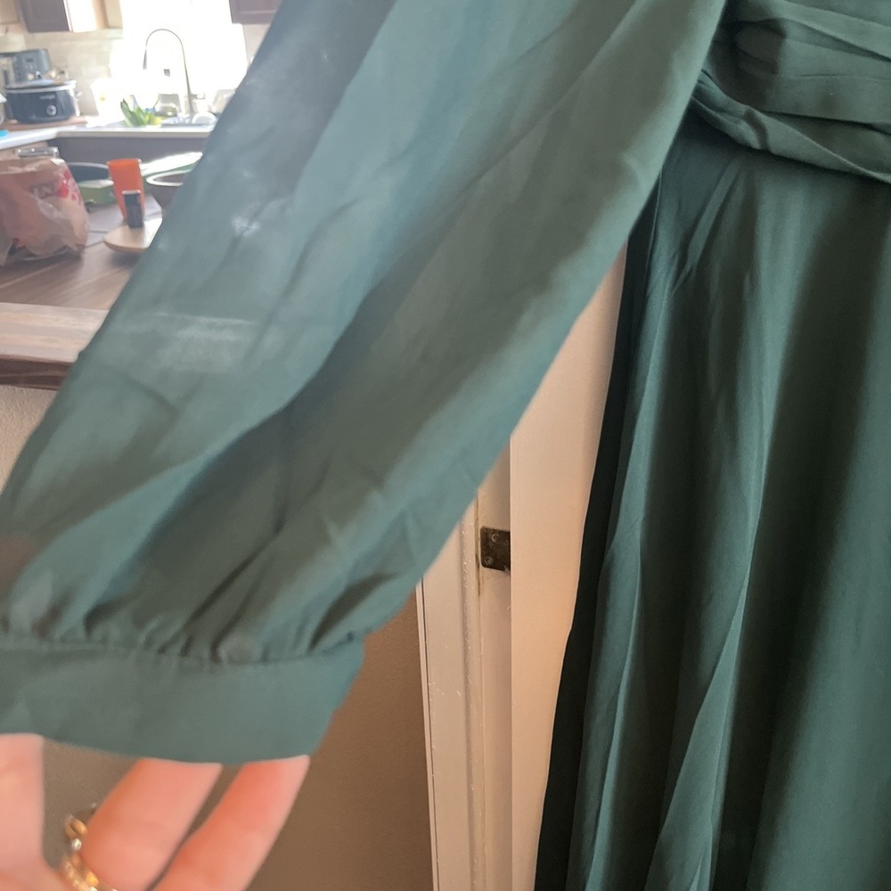 Lulu  About Divine HunterGreen Women's Maxi Dress‎  Backless Size XL - Picture 6 of 11